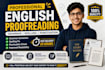 proofread and correct your english grammar professionally