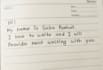 write anything with my beautiful handwriting