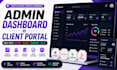 build admin dashboard and client portal with lovable base44 supabase replit