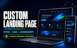 build a responsive HTML CSS javascript landing page