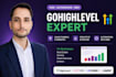 setup gohighlevel, sales funnel, crm automation, and ai workflow