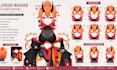 design and rig live2d vtuber model anime vtuber model live 2d rigging