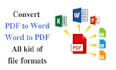 do pdf to word or pdf to excel file