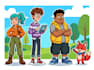 make flat vector character illustration for anything