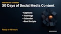 create a 30 day social media content plan