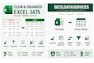 clean, format, merge, split and analyze excel data