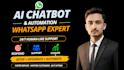create a whatsapp ai chatbot with human agent handover