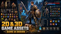 design 2d and 3d game assets and game UI