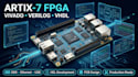 design artix 7 fpga development board using vivado verilog vhdl pcb