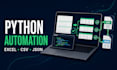 automate excel CSV data cleaning and processing with python