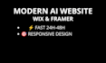 design a professional ai website for your business using wix or framer