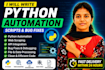 write python automation scripts and fix python bugs