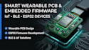 design smart wearable pcb and embedded firmware , iot, ble and esp32 devices