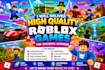 deliver 25 high quality roblox games