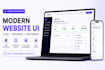 design a modern website UI in figma