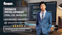 design and code a custom responsive HTML website