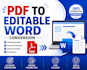 convert PDF to editable word documents