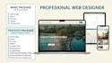 design a professional website landing page