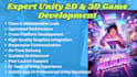 develop 2d and 3d game in unity multiplayer battle and racing games
