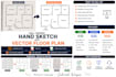 convert hand sketch to vector floor plan