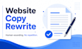 rewrite website copy to sound human and remove repetition