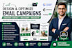 design and optimize constant contact email campaigns, mailchimp, mailerlite