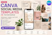 provide editable canva social media templates for instagram