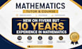 do mathematics, math course, calulus and excel projects