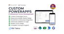build custom powerapps forms, automate workflows
