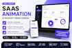 create a modern saas explainer animation