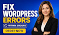 fix wordpress issues, errors, bugs, critical error and elementor issues