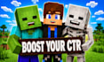 design minecraft youtube thumbnails that get more clicks