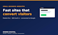 build a fast, modern small business website that converts