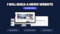 build news website with admin panel