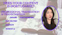 transcribe or translate your work