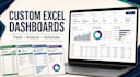create an interactive excel dashboard with KPI and charts