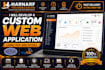 develop a custom web application using PHP and mysq