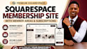 build squarespace membership site with member areas and subscriptions