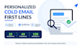 write personalized cold email first lines from company websites