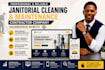 build janitorial cleaning maintenance contractor company squarespace website