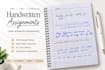 write neat handwritten letters, study notes, and documents