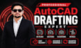 draft city permit drawings in autocad