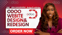 design and redesign odoo website, odoo ecommerce and odoo erp