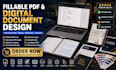 create fillable PDF forms interactive ebooks workbooks, canva designs digital ai