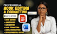 design and format your KDP book  ebook and paperback
