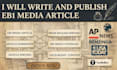 write eb1, eb1a, o1 visa press coverage and media articles