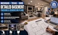 design detailed basement finishing and remodeling plans
