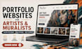create your muralist or creative artist portfolio website