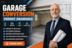 create garage conversion permit drawings for city approval and adu permits