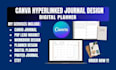 do canva book design hyperlinked journal workbook planner worksheet study guide